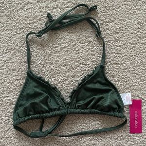 Target Xhilaration size Small green shimmer Brand new w tags bikini tie top